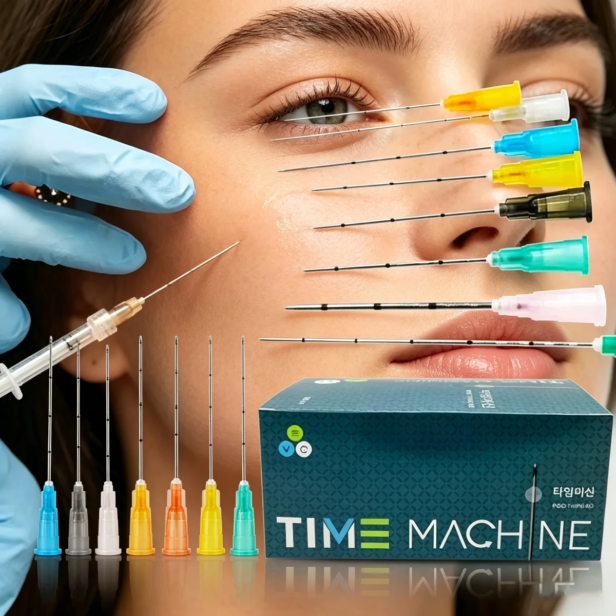 50pcs/box Blunt Cannula Face And Body Blunt Tip Micro Cannula Needl (22G 38mm 50mm 70mm)