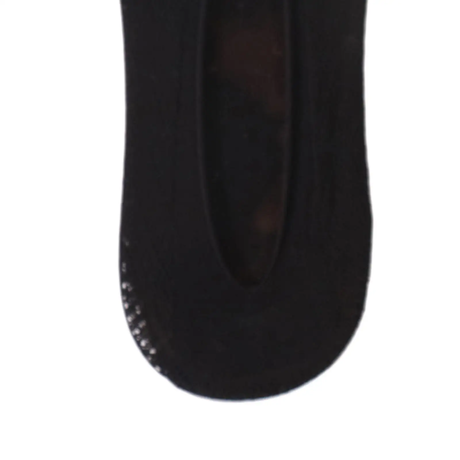 جوارب صيفية بخمسة أصابع رياضية غير قابلة للانزلاق عند أصابع القدم بفم ضحل بلون سادة