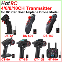 Hotrc 4/6/8/10CH CT-6A DS600 DS-650 CT-8A CT-10B HT-10A 2.4G Transmitter F06A F-08A F-10A Receiver for RC Car Boat Tank Aircraft