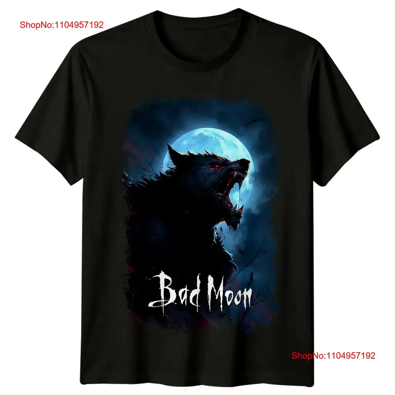 

Футболка с постером фильма Bad Moon 1996 в стиле ретро 80-х годов, винтажная стираная дизайнерская одежда унисекс, универсальная, стильная, мягкая уличная одежда