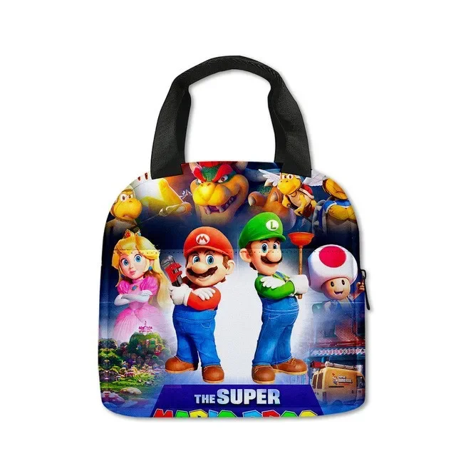 Super Mario Brothers Children\'s Lunch Bag Primary School Lunch Box Bag Children\'s Best Gift Cartoon Mochila Best Gift Children