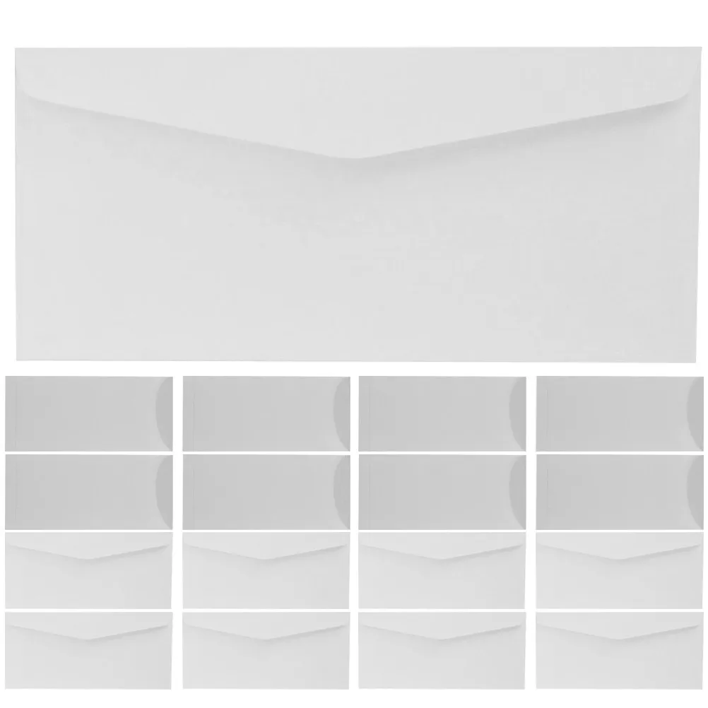 

40Pcs Elegant White Envelopes Thick Paper Invitation Envelops Cash Envelops for Wedding Favors Greeting Cards Photo Postcard