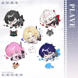 Korean Boy Group PLAVE Acrylic Keychain Yejun, Hamin, Eunho, Bamby Cartoon Characters Key Chain Pendant Fans Collection Gift