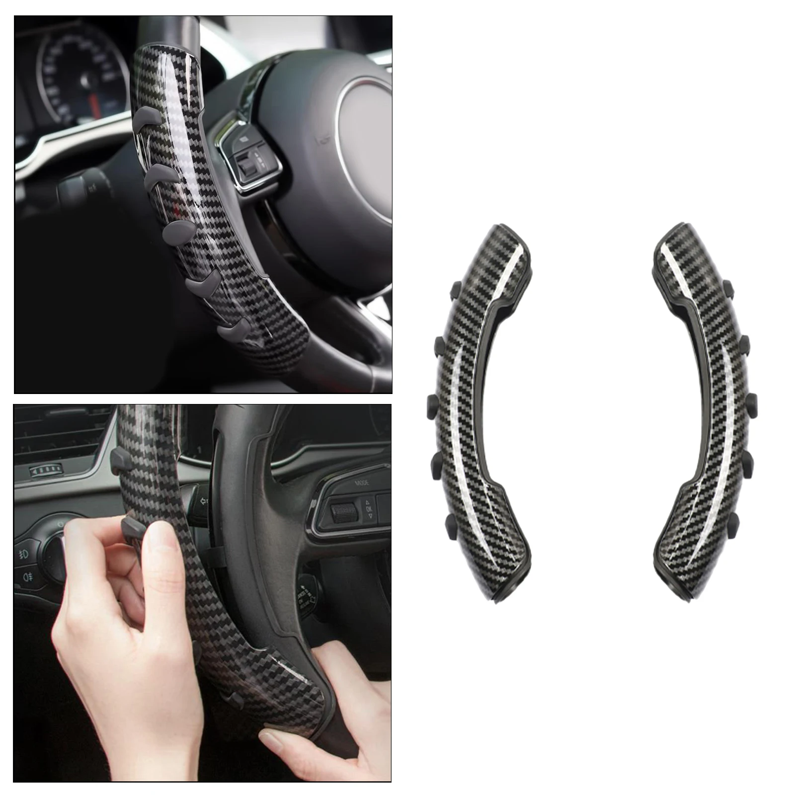 Steering Wheel Cover Booster Cover Odorless Noiseless Stress with Stress Buttons Friendly Material Vehicles