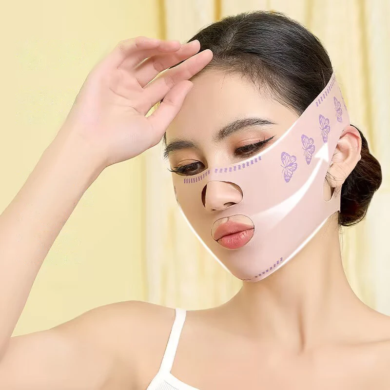 1Pc Face Bandage Breathable V Face Band Cheek Lift Up Anti Wrinkle Face Thin Mask Reduce Double Chin V-Line Shaping Bandage!~