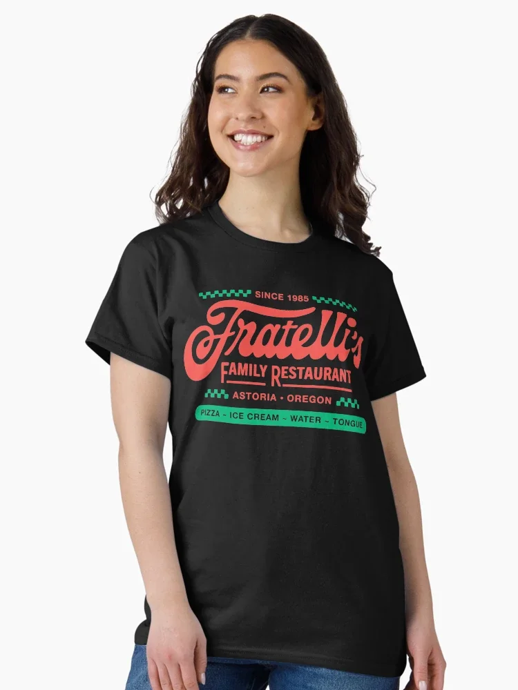 

Fratelli_s Restaurant Graphic Printing Summer Luxury Brand Cotton Men's and Women's T-Shirts Short Sleeves Street Fashion Trend
