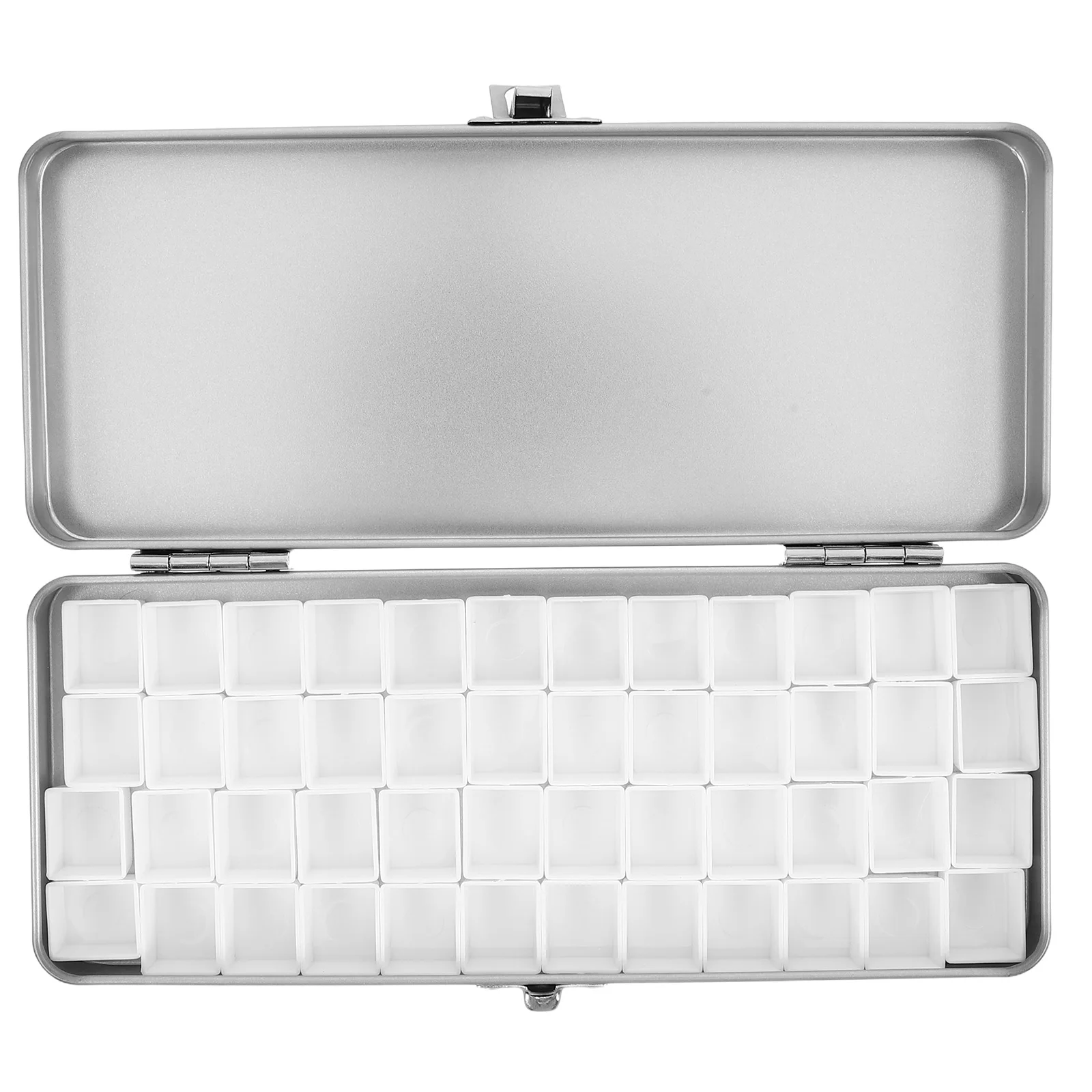 

48-Grid Compact Portable Paint Travel Outdoor Sketching Empty Box Artists Mini Watercolor Mixing Tray For Diy Creative Projects