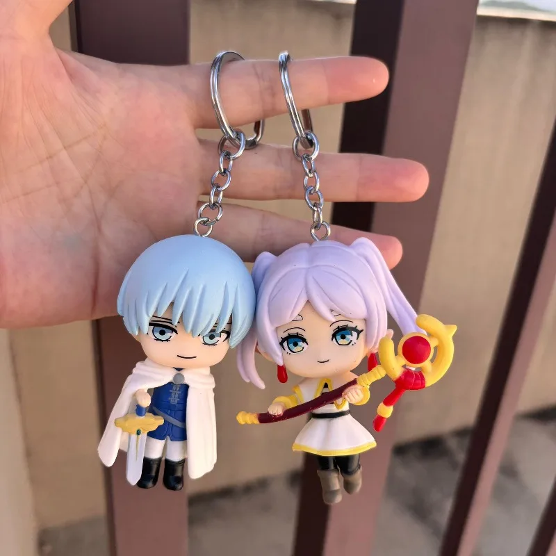 Frieren: além do fim da jornada periféricos de anime japonês figuras de ação em pvc chaveiro ornamentos de mesa colecionáveis presentes brinquedo de menina