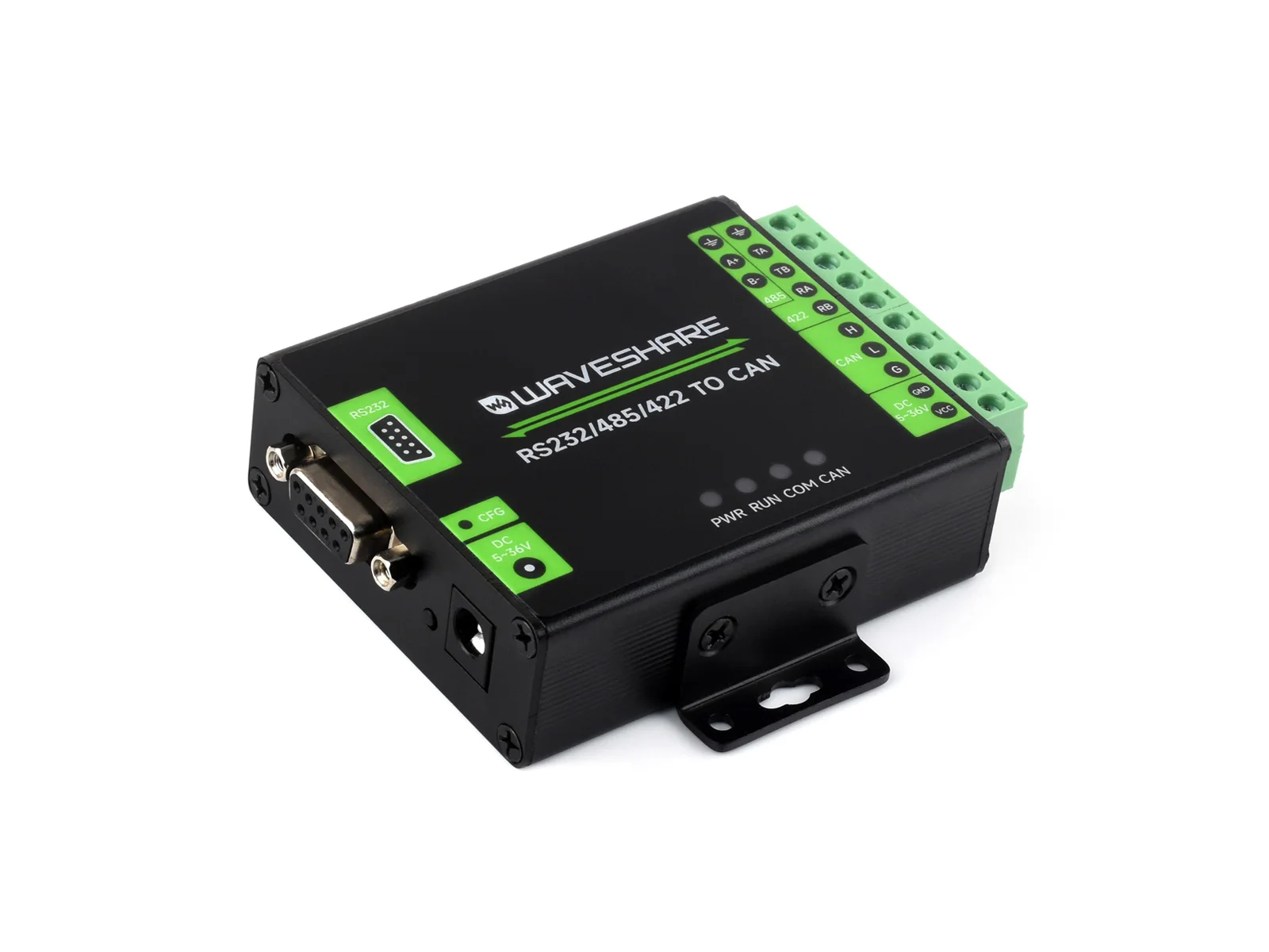 RS232/485/422 To CAN Industrial Isolated Converter, Supports Modbus RTU Conversion,Multiple Protection Circuits
