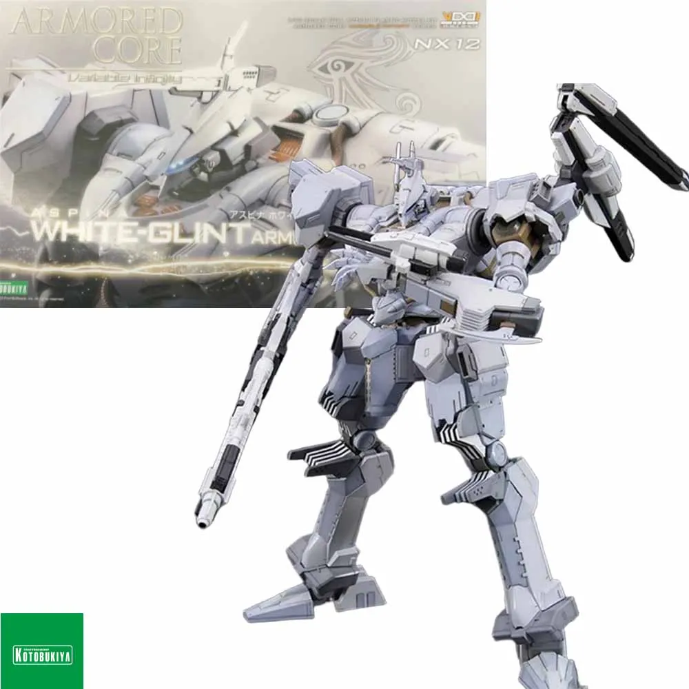 

Kotobukiya ASPINA WHITE-GLINT ARMORED CORE 4 Ver Anime Figurine Action Assembly Model Collection Gift Children Kid Toy