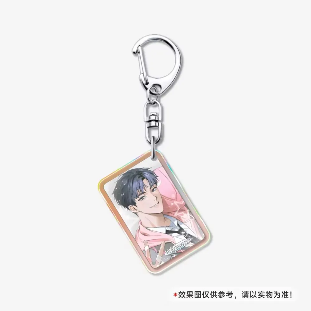 6CM Korean comic Debut or Die Keychain Cute Figures Acrylic Key Chain Ring Holder Otaku Gift School Bag Charm Accessories