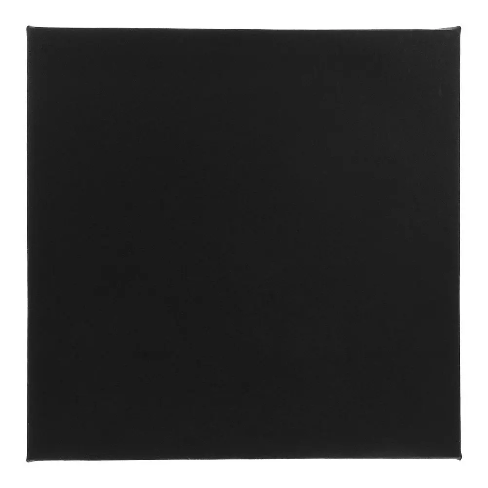 

Black Blank Canvas Board Square Cotton Painting Board for Oil Acrylic Watercolor Painting Drawing Studio Practice