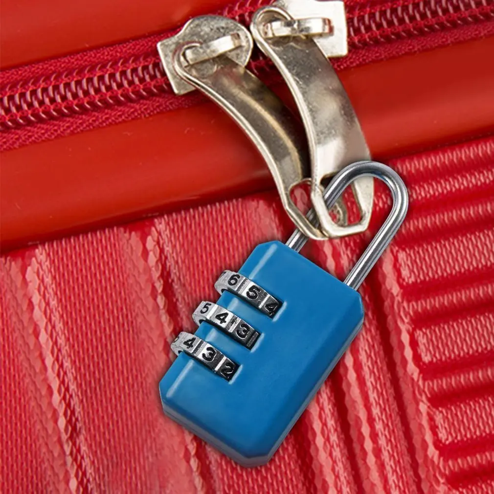 Lucchetto a combinazione con codice a 3 cifre per lucchetto con lucchetto a combinazione con numero di bagagli per serrature durevoli del cassetto della valigia della borsa con cerniera