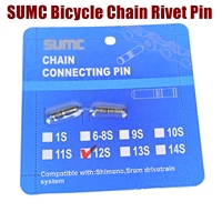 SUMC Bicycle Chain Rivet Pin | 1 6 7 8 9 10 11 12 Speed Chain Connector | Steel Chain Repair Pin for Road MTB Bike