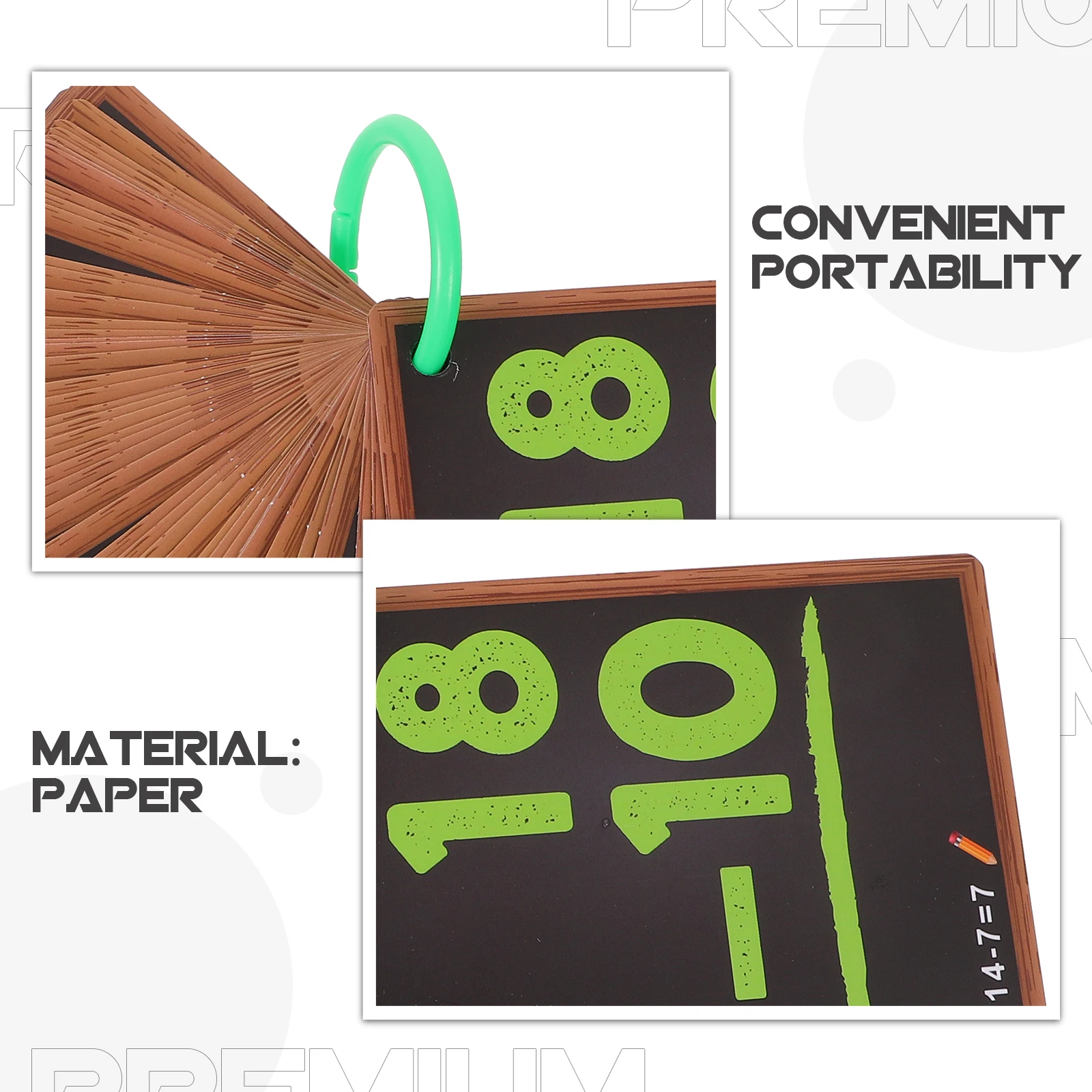 

Early Education Mathematics Card Flash Cards for Learning Interactive Activity Study Kindergarten Paper Kids
