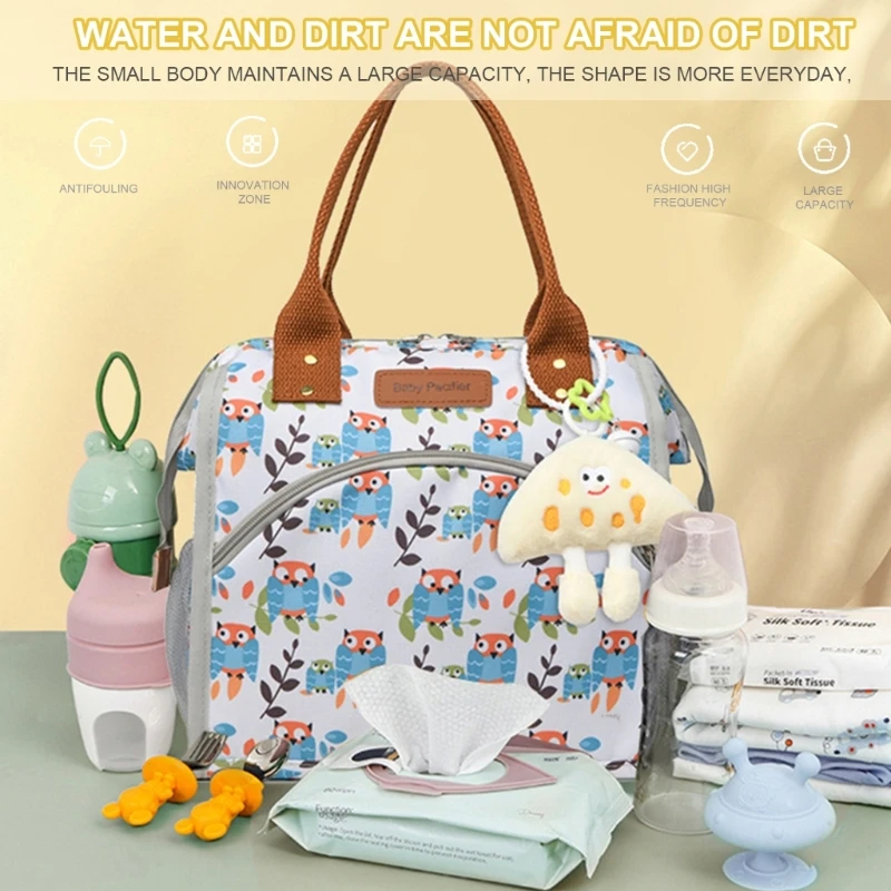 Large Capacity Diaper Bag for mom Giraffe Pattern Watertight Bag Spacious Mom Storage Bag Multifunction Diaper Storage