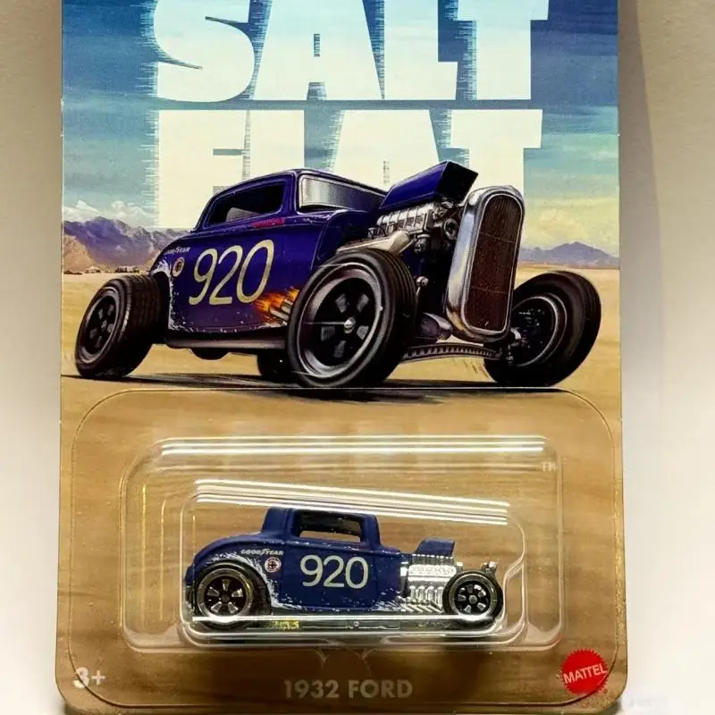 

Hot Wheels Ретро Salt Flats Гоночный автомобиль Ford Willis Модель из сплава Игрушка для мальчиков Коллекционный игровой автомобиль с линейным ускорением