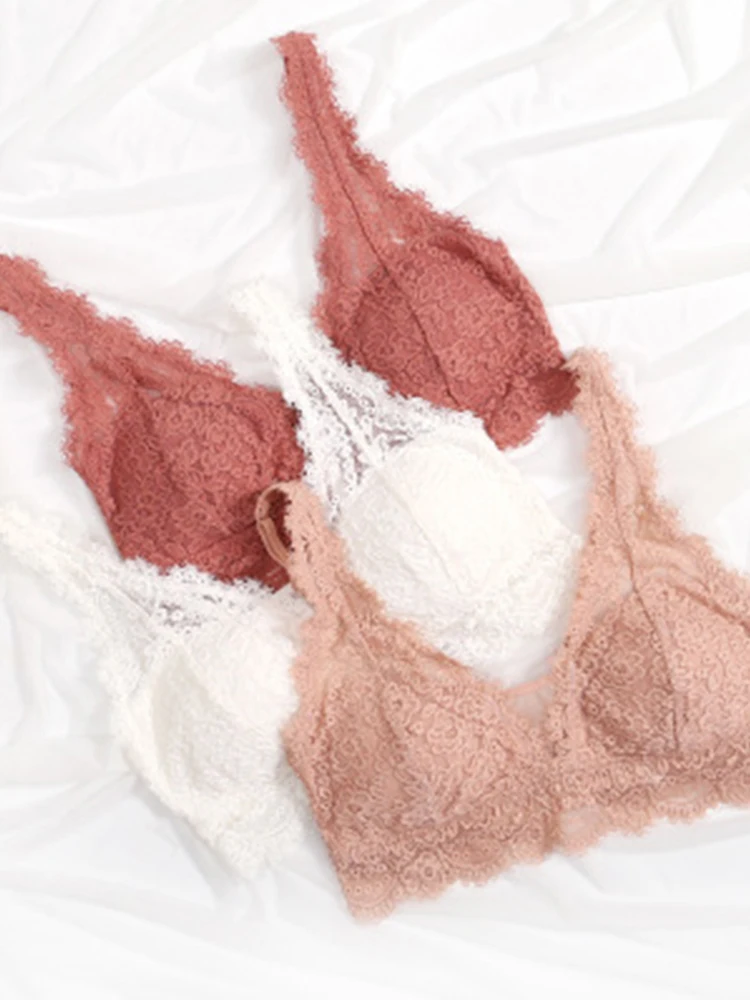 طقم حمالة صدر وسراويل داخلية مثيرة من الدانتيل بوش اب للنساء ، ملابس داخلية من الجاكار ، جيدة التهوية ، رقيقة ، عصرية