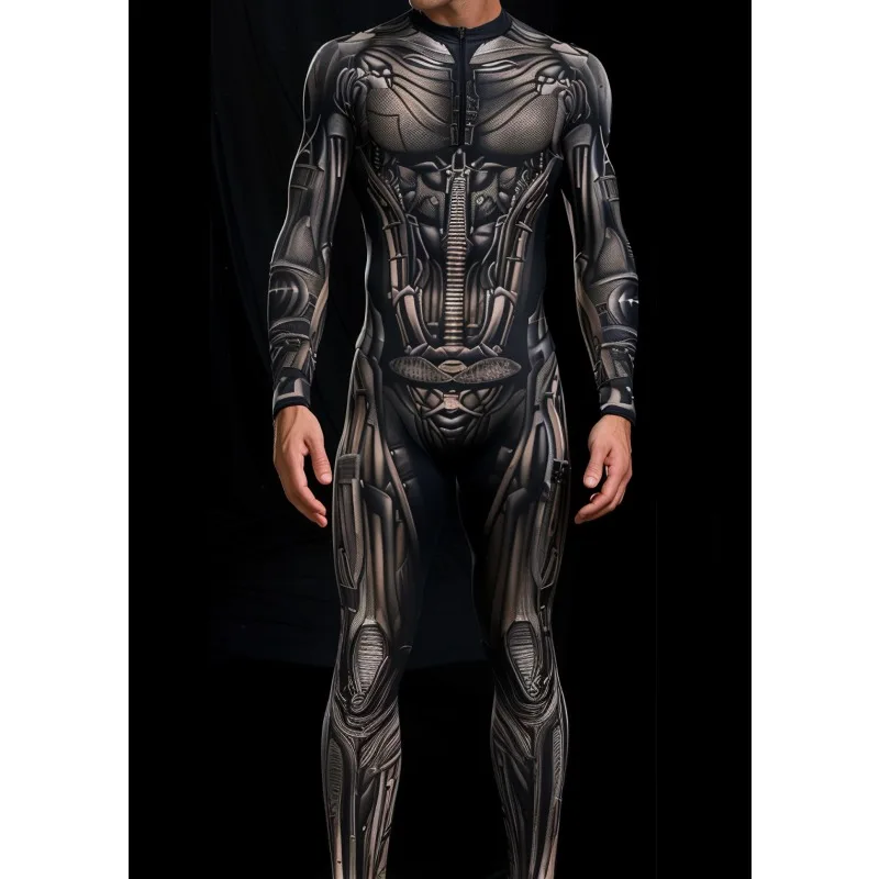 

Унисекс Киберпанк 3D цифровая печать Хэллоуин вечерние наряд для ролевых игр женский мужской косплей костюм карнавальный комбинезон