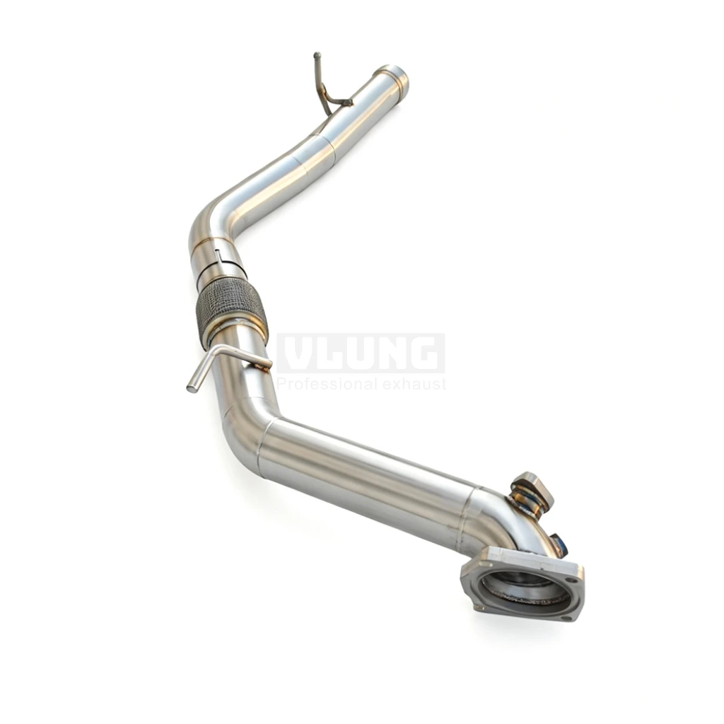Straight Through Downpipe without OPF for Jeep Wrangler 2.0T 2018-2020 Stainless Steel Exhaust