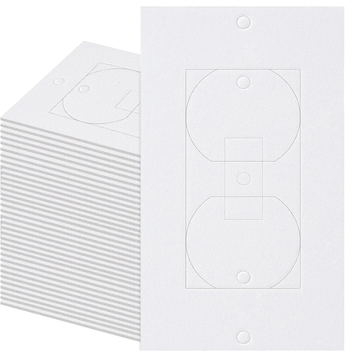 Outlet Insulators Draft Sealers, 100Pcs Electrical Outlet Insulation Pads, EVA Foam Gasket for Wall, Switch Socket Cover