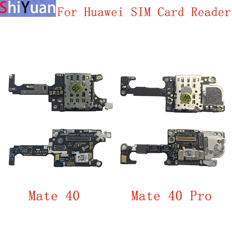 Original SIM Card Reader Board Flex Cable With Mircrophone For Huawei Mate 40 Mate 40 Pro SIM Card Flex Replacement Spare Parts