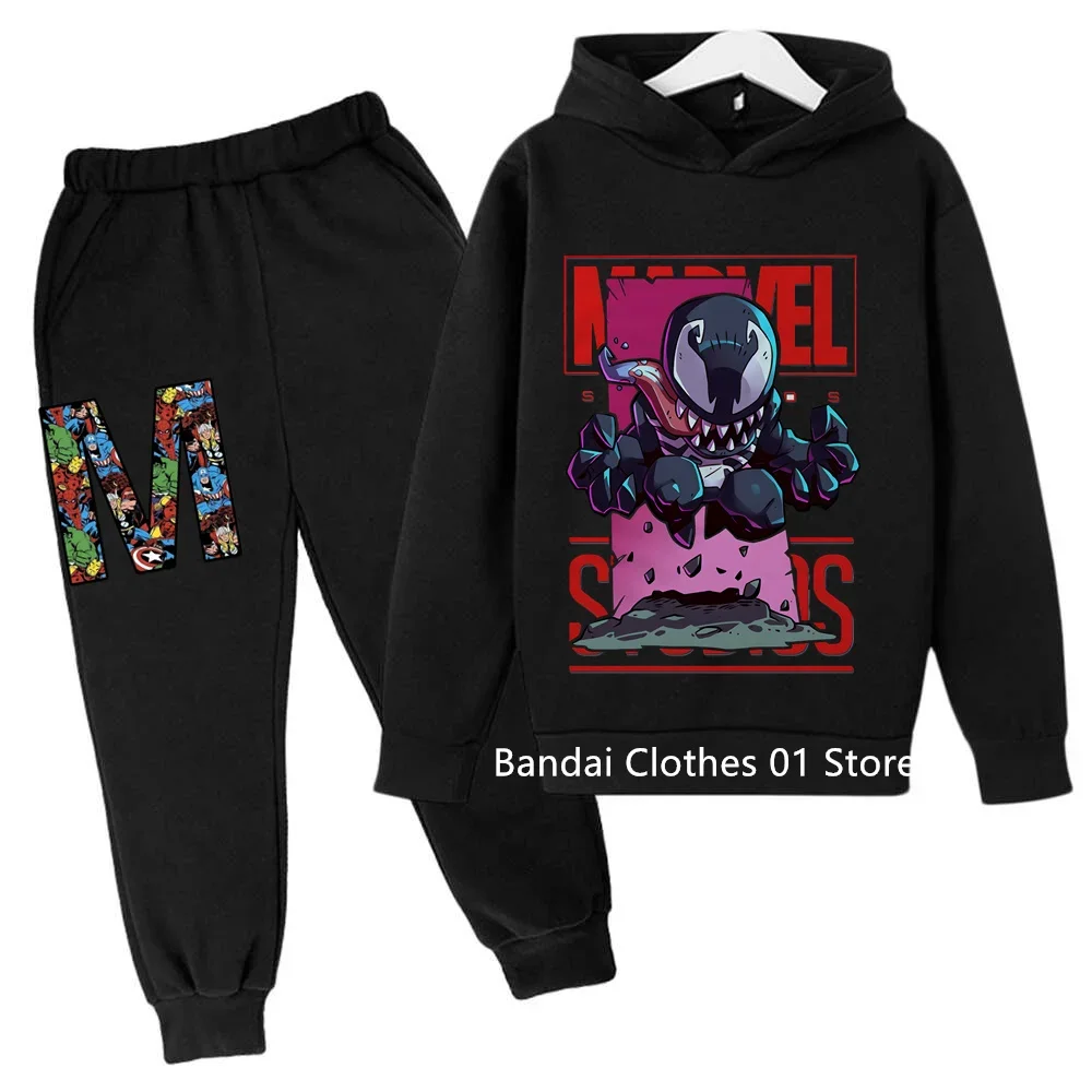

The Avengers Hoodies Kids Tracksuits Boy Girl Spring Autumn New Sweatshirt Clothes Set Marvel- Super Heros Hooded Pants Suit