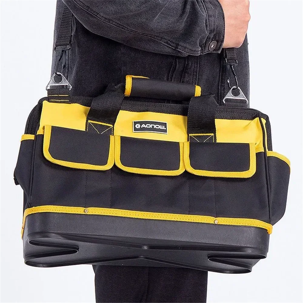 New Yellow 14/16/18/20in Tool Bag Electrician 1680D Oxford Waterproof Heavy Duty Wear-Resistant Storage Box Practical Convenient