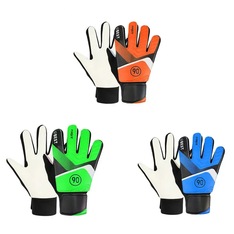 Goalkeeper Gloves For Kids/Youth Non-Slip Soccer Goalie Gloves Latex Full Finger Latex Football Glove Sport Accessories for Kids