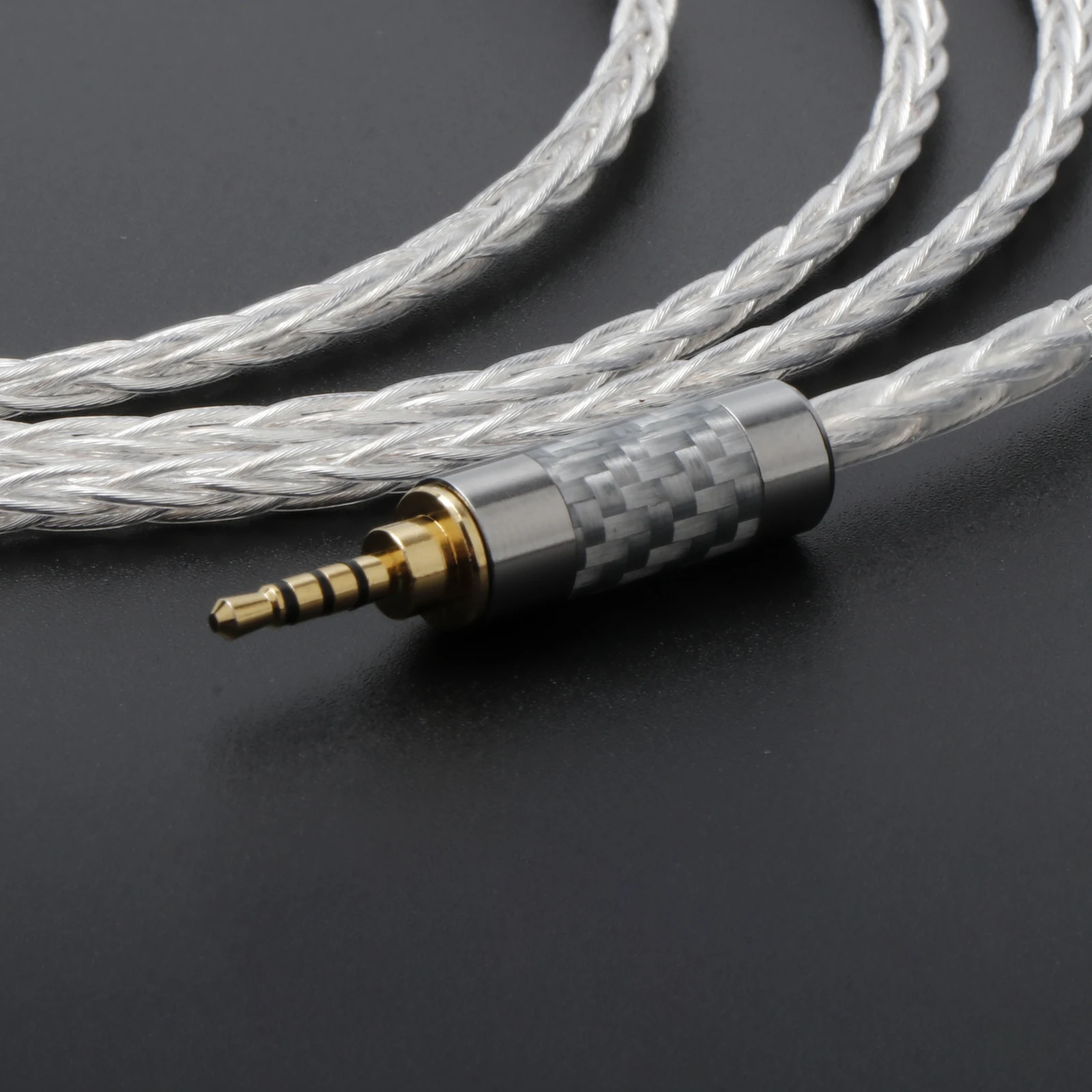 HiFi 2,5 mm auf Dual-XLR-Kabel OCC versilbertes Audio-Adapterkabel zum Anschluss eines ausgewogenen Player an einen ausgewogenen Verstärker – Detail 8