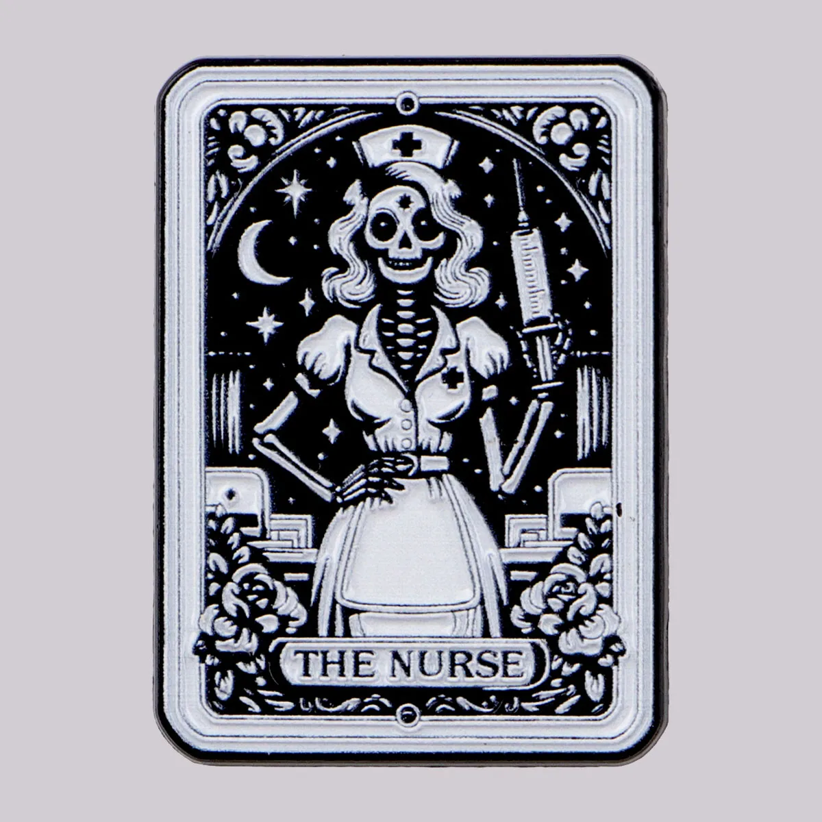 Nurse Halloween Enamel Pin Skeleton Brooch Pines Lapel Pins Tarot Badge on Backpack Clothing Accessories Medical Jewelry Gift