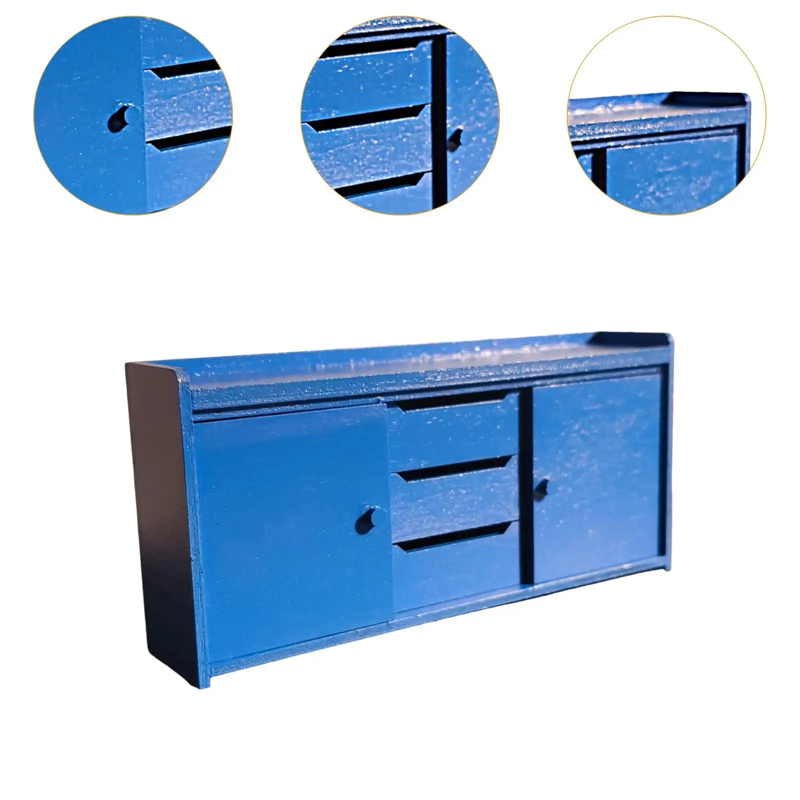 1:12 スケールドールハウス装飾木製キャビネットおもちゃごっこ遊びリビングルーム用