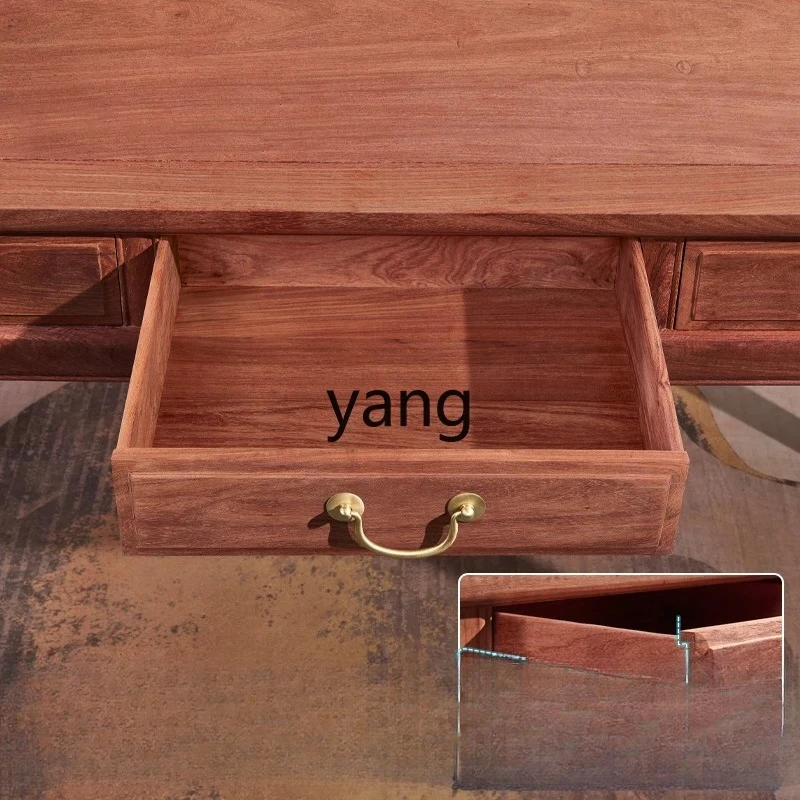 LMM  red sandalwood small desk new Chinese home desk writing desk rosewood furniture