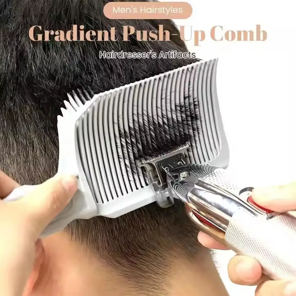 Popular 3Pcs Men DIY Self‑Haircut System Adjustable Hair Trimming Guide Neckline Shaving Template Barber Styling Tool Set