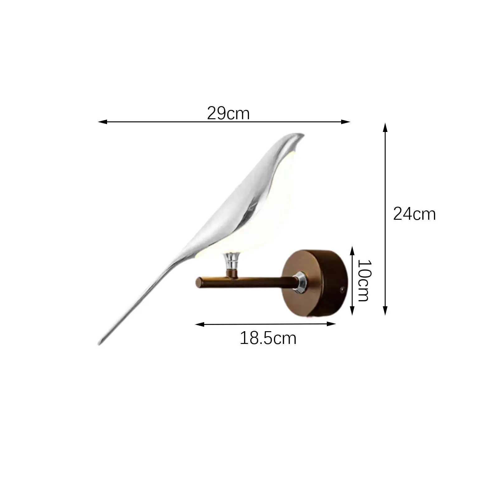 Lampade da parete a LED di lusso per applique da parete per uccelli per scale domestiche