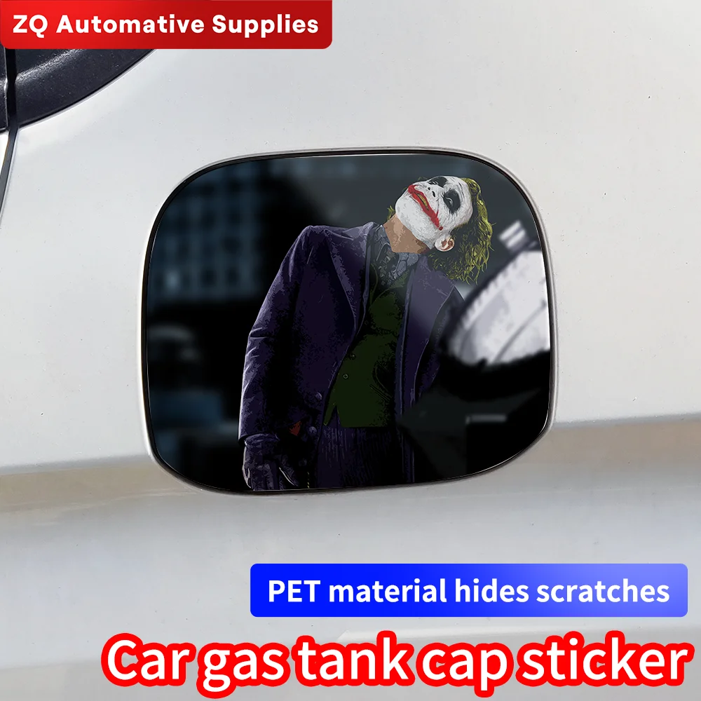 Engraçado Joker Auto Fuel Tank Sticker, Decalque Protetor Solar Impermeável, Adesivos Vazios Do Gage De Combustível, Acessórios De Vinil Do Estilo Do Carro