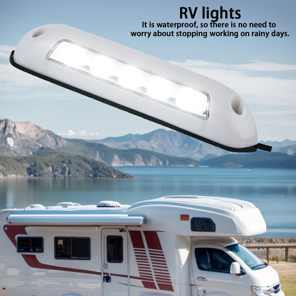 

12 В для дома на колесах, каравана, внутренние настенные светильники, 8 Вт, водонепроницаемые тентные светильники, 10 светодиодов, уличный светильник для крыльца на колесах, модернизированное наружное освещение