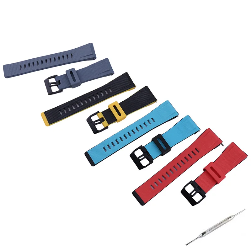 

24mm men's resin watch band accessories for Casio GA2000 PRG-600 650 PRW-6600 watch strap women's rubber sport wristband buckle