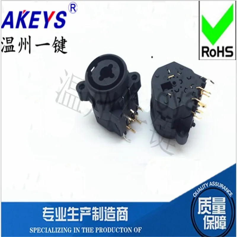 1 pc XJ-001-11 Audio Two-seater multi-function socket XLR Audio combination socket Card Farm combination socket