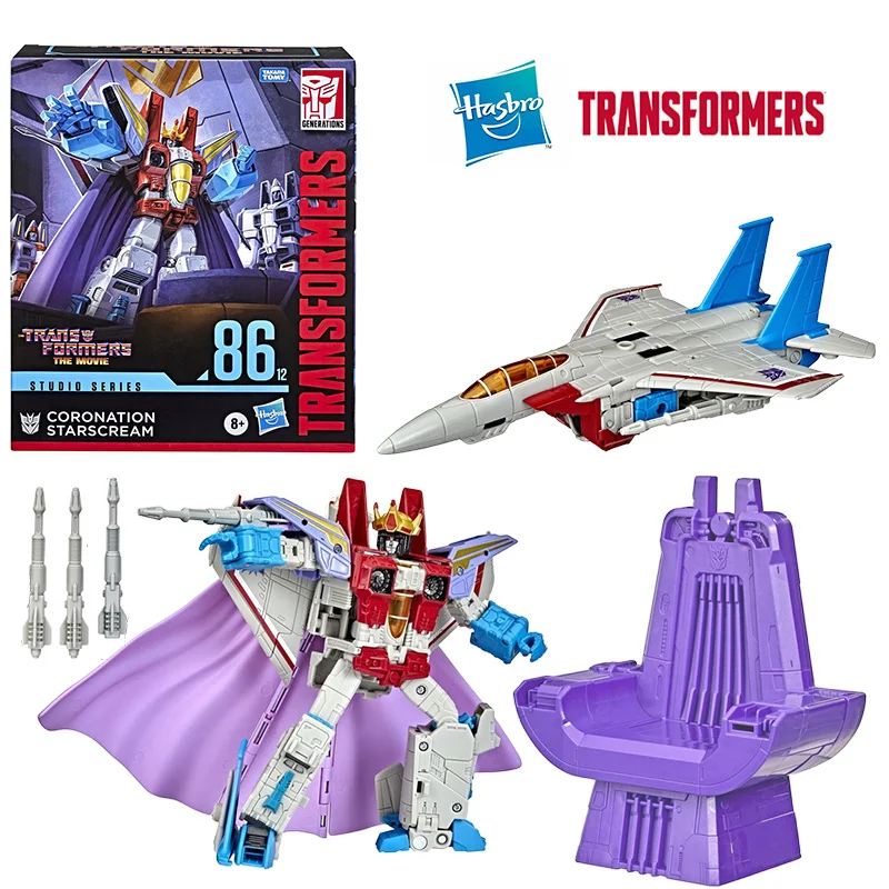 Hasbro Transformers Studio Series SS86 12 Coronation Starscream 20Cm Leader Class Original Action Figure Model Toy Gift Collect