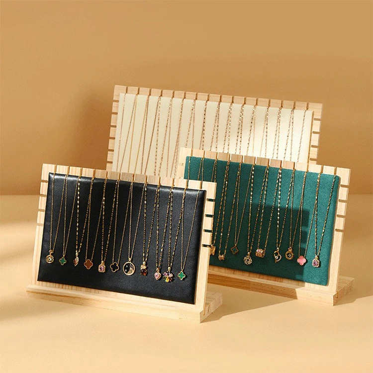 

Creative Solid Wooden Necklace Frame Fashion Jewelry Display Frame Pendant Support Jewelry Display Props