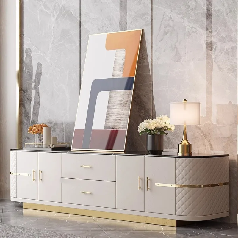 

cabinet Post-modern Hong Kong-style marble villa Italian-style living room Modern American large-size floor cabinet set