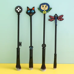 4Pcs Coraline & The Secret Door Figure Creative Makeup Brushes Set Birthday Wedding Party Favors Gifts for Fans