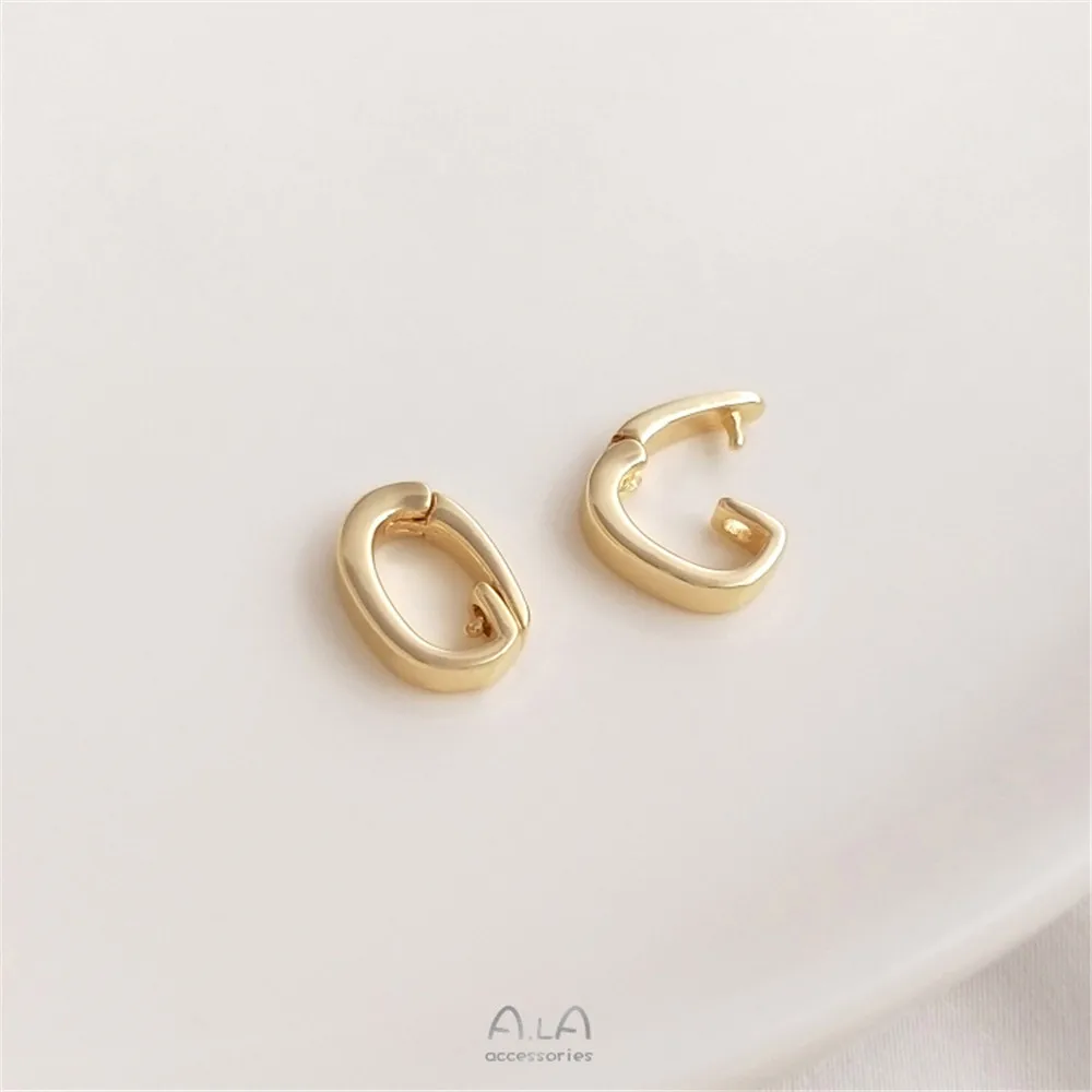 Universal Clasp 14K Gold เปิดสร้อยคอจี้ Clasp เชื่อมต่อ Clasp DIY Pearl Clasp เครื่องประดับอุปกรณ์เสริม