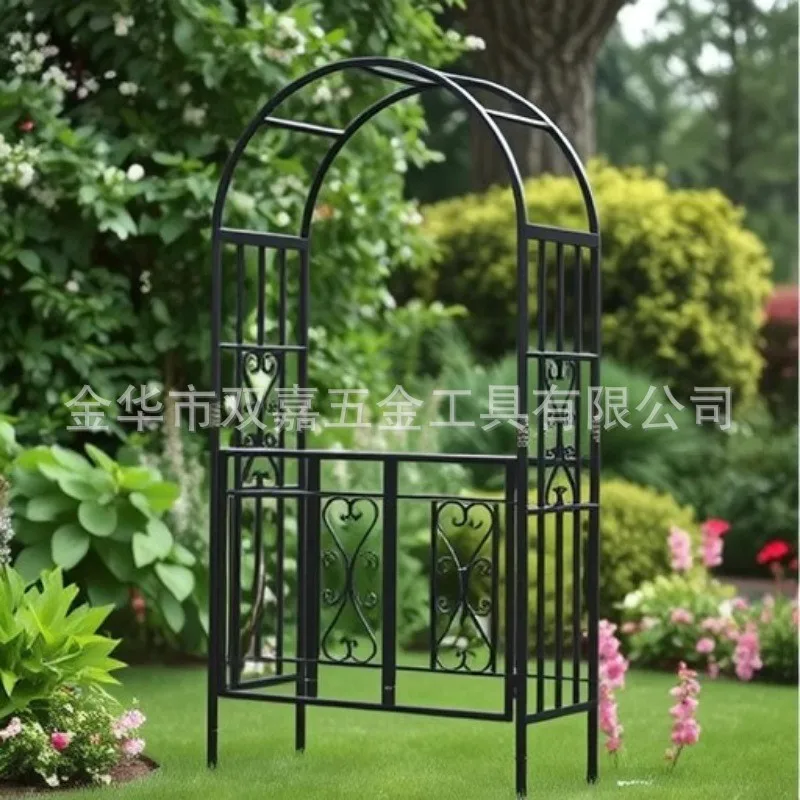 Wrought iron arch, outdoor plant climbing frame, garden gazebo wedding party decoration frame