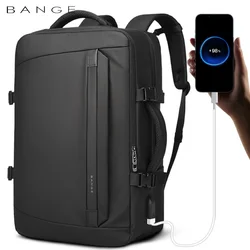 BANGE New Multifunctional USB Recharging Travel Backpack Men Business Waterproof School Bag Large Capacity 15.6 Laptop Backpacks