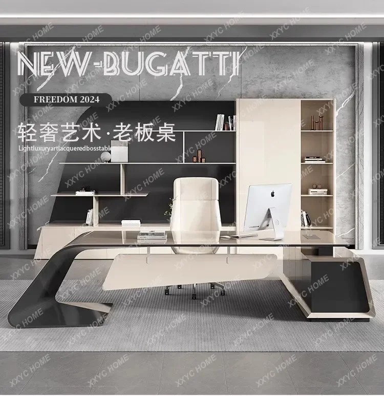 

Modern Design Office Desk Minimalist Aesthetic Crafts Office Desk Luxury Reception Ufficio Commercial Furniture