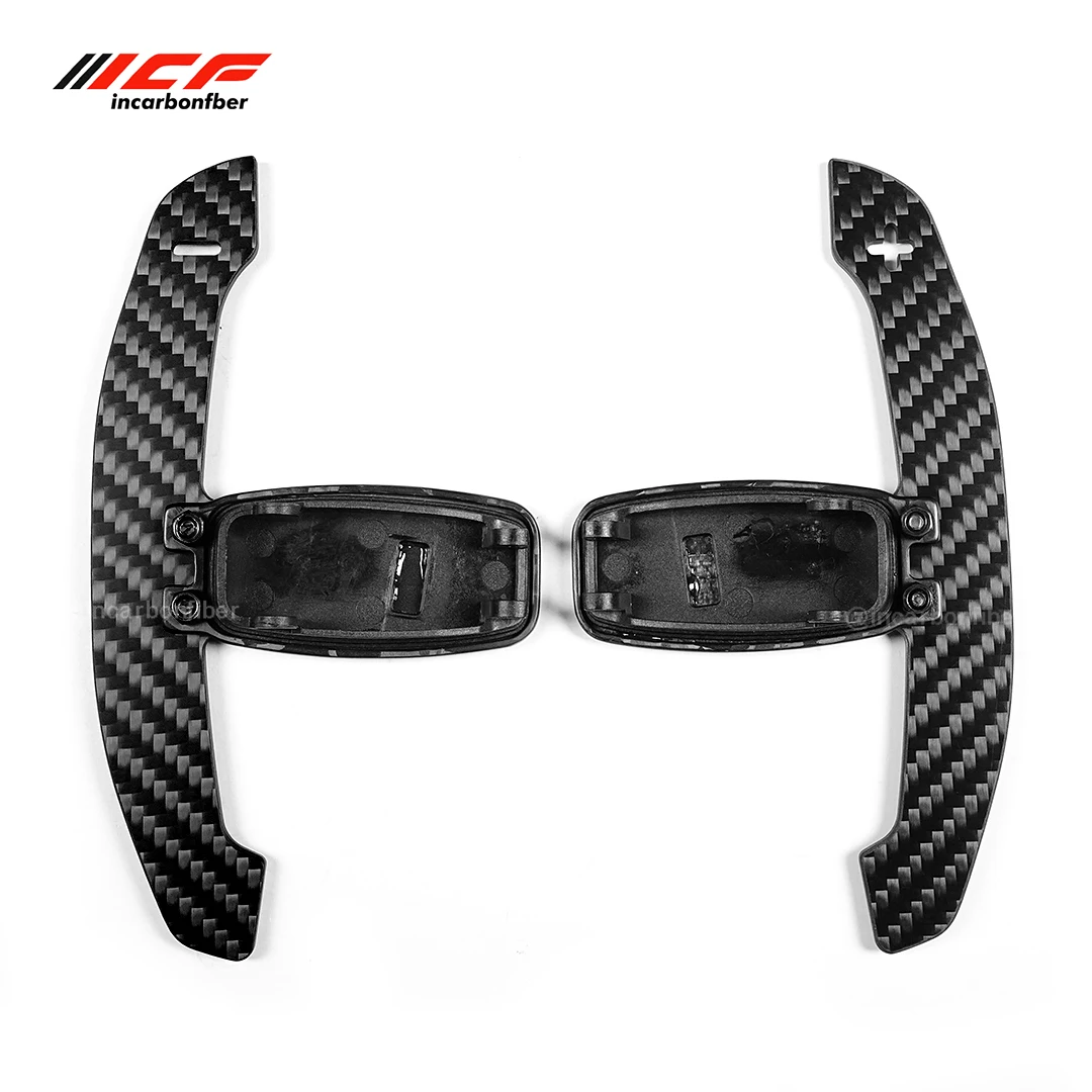 ICF 100% Real Carbon Fiber Steering Wheel Shift Paddles Replacement for Mercedes AMG 2016-2024 Car Steering Paddle Shifter