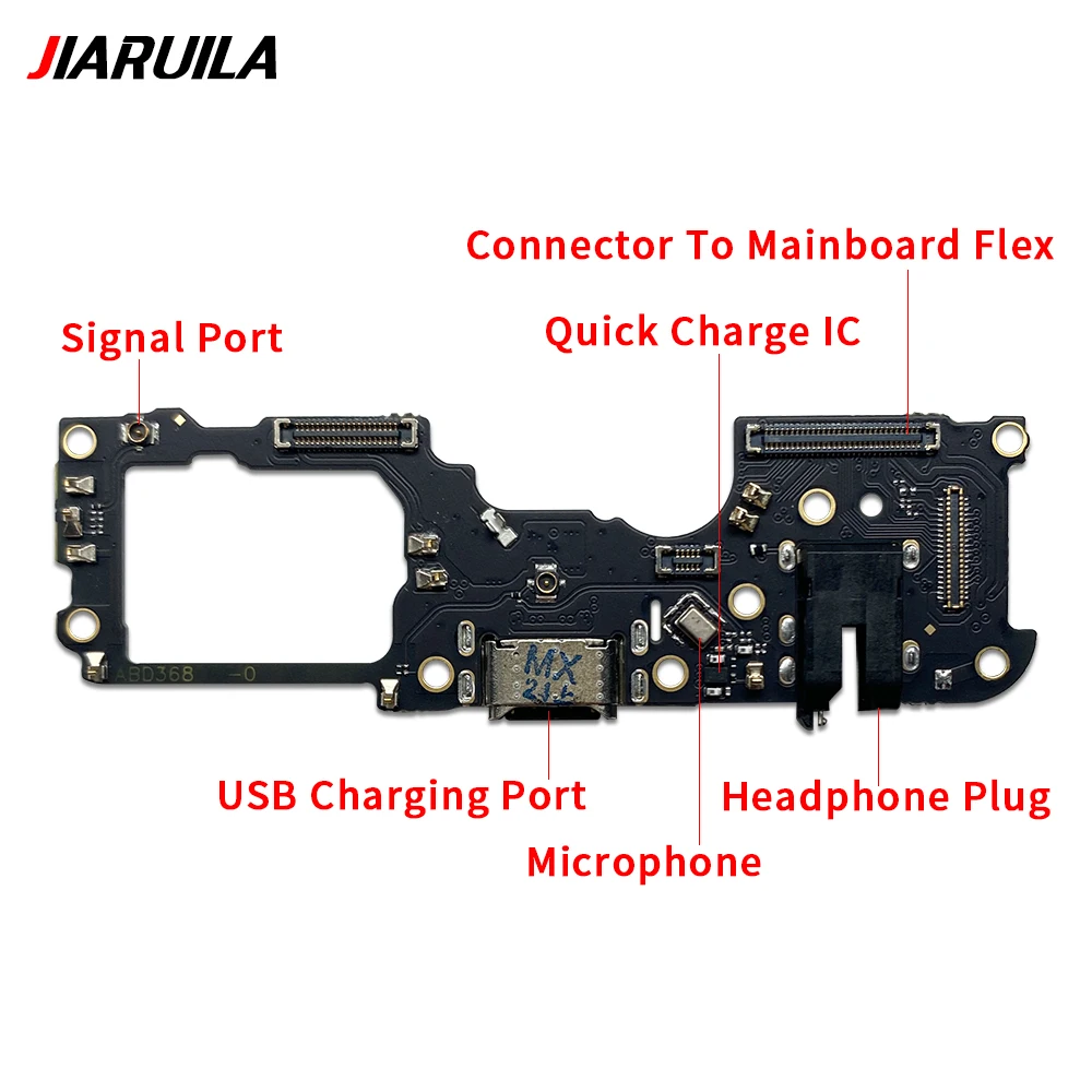 10Pcs，Tested For Oppo A95 A74 Find X3 Lite Realme 8 Reno 6 Lite  4 5 5K USB Charging Port Dock Charger Plug Connector Board Fle