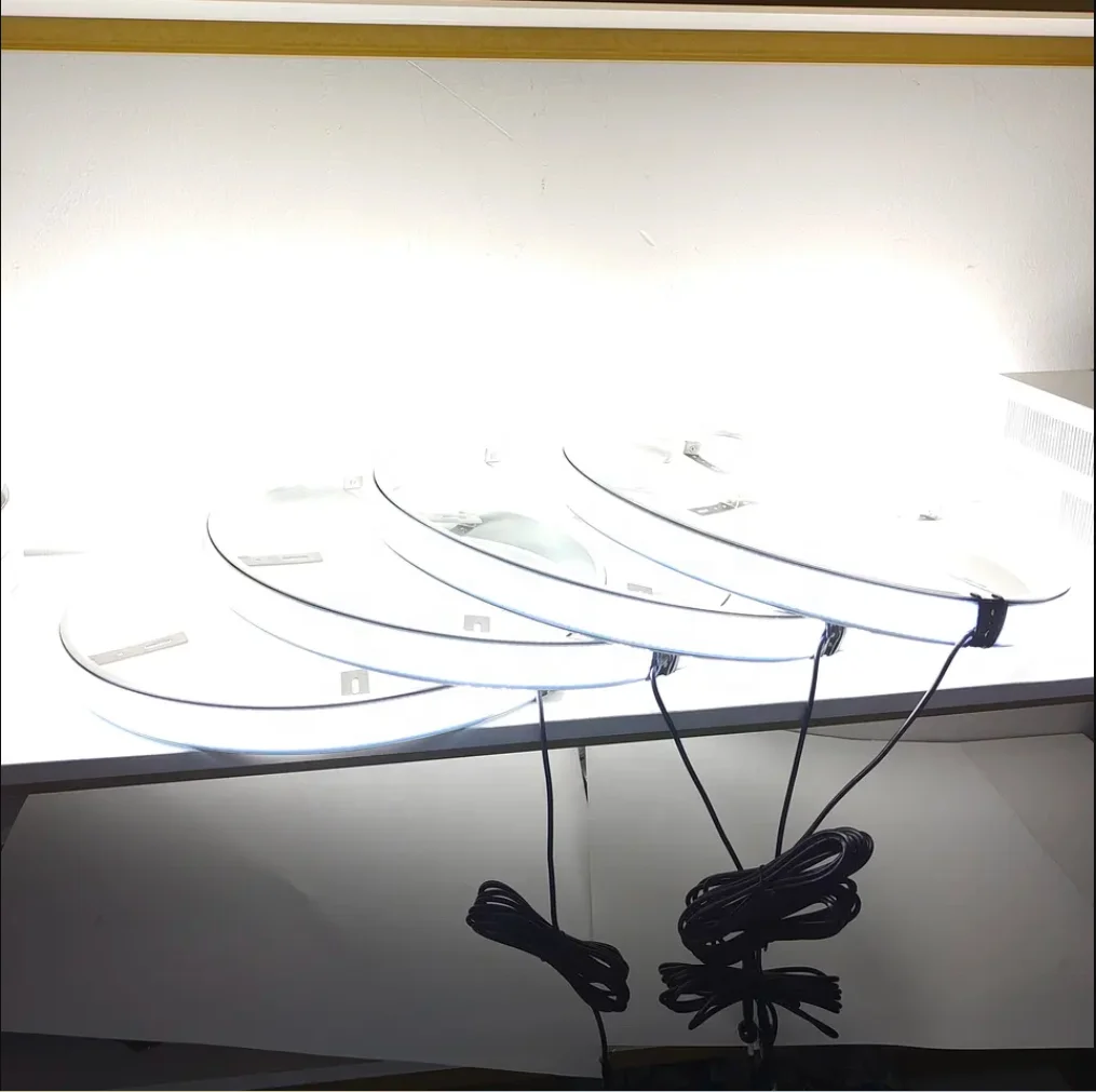 2023 PIÙ NUOVO 4PC 17" 5 file che insegue luci del cerchio del kit anello ruota illuminato a LED